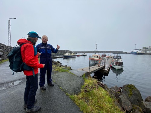 Tom Elmer Christensen, serráðgevi hjá FLID og Niels Kári Samuelsen frá  Tórshavnar havn